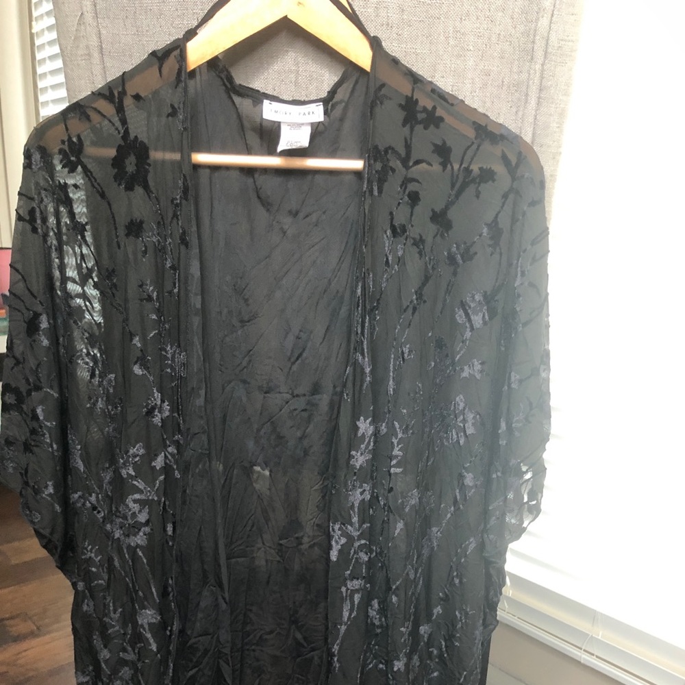Black Lace Kimono